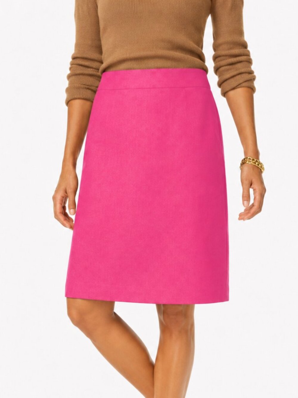 J.Crew Pink Linen Midi Corpcore Skirt | Barbiecore Coquette Preppy [size 8]